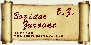 Božidar Zurovac vizit kartica